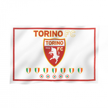 TORINO F.C. BANDIERA LOGO BIANCA