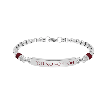 TORINO F.C. BRACCIALE IN ACCIAIO 316L CON SMALTO