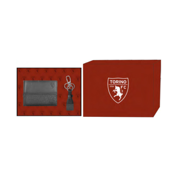 TORINO F.C. SLIM WALLET AND KEYCHAIN SET