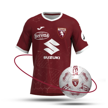 TORINO F.C. PACK GRANATA VERSION DNA TORINO JERSEY + SOCCER BALL 24/25