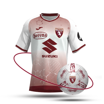 TORINO F.C. PACK MAGLIA DNA TORINO WHITE VERSION + PALLONE 24/25