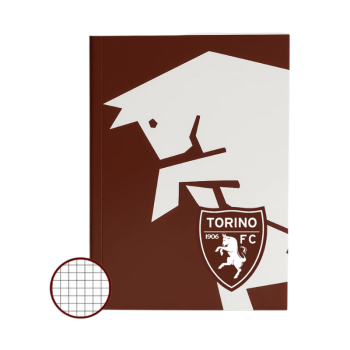 TORINO F.C. QUADERNO A QUADRETTI A5