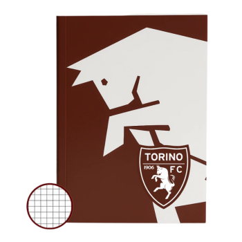 TORINO F.C. QUADERNO A QUADRETTI A4