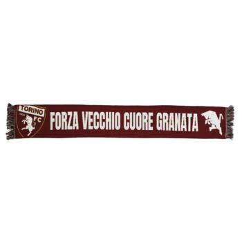 TORINO F.C. SCIARPA JACQUARD "FORZA VECCHIO CUORE GRANATA"