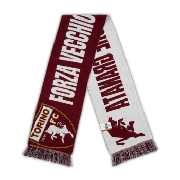 TORINO F.C. "FORZA VECCHIO CUORE GRANATA" JACQUARD SCARF