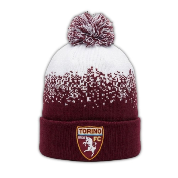 TORINO F.C. BERRETTO PON-PON GRANATA E BIANCO